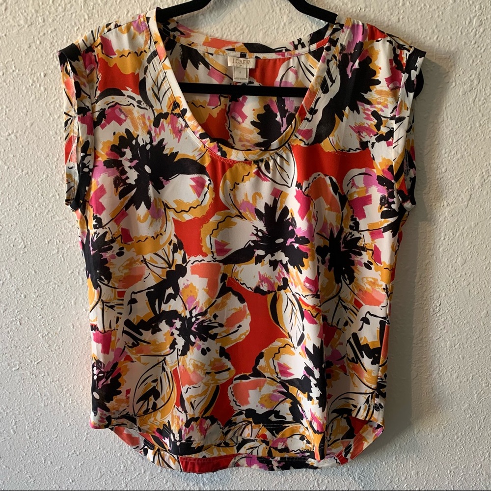 J. Crew| Multicolor Floral Blouse